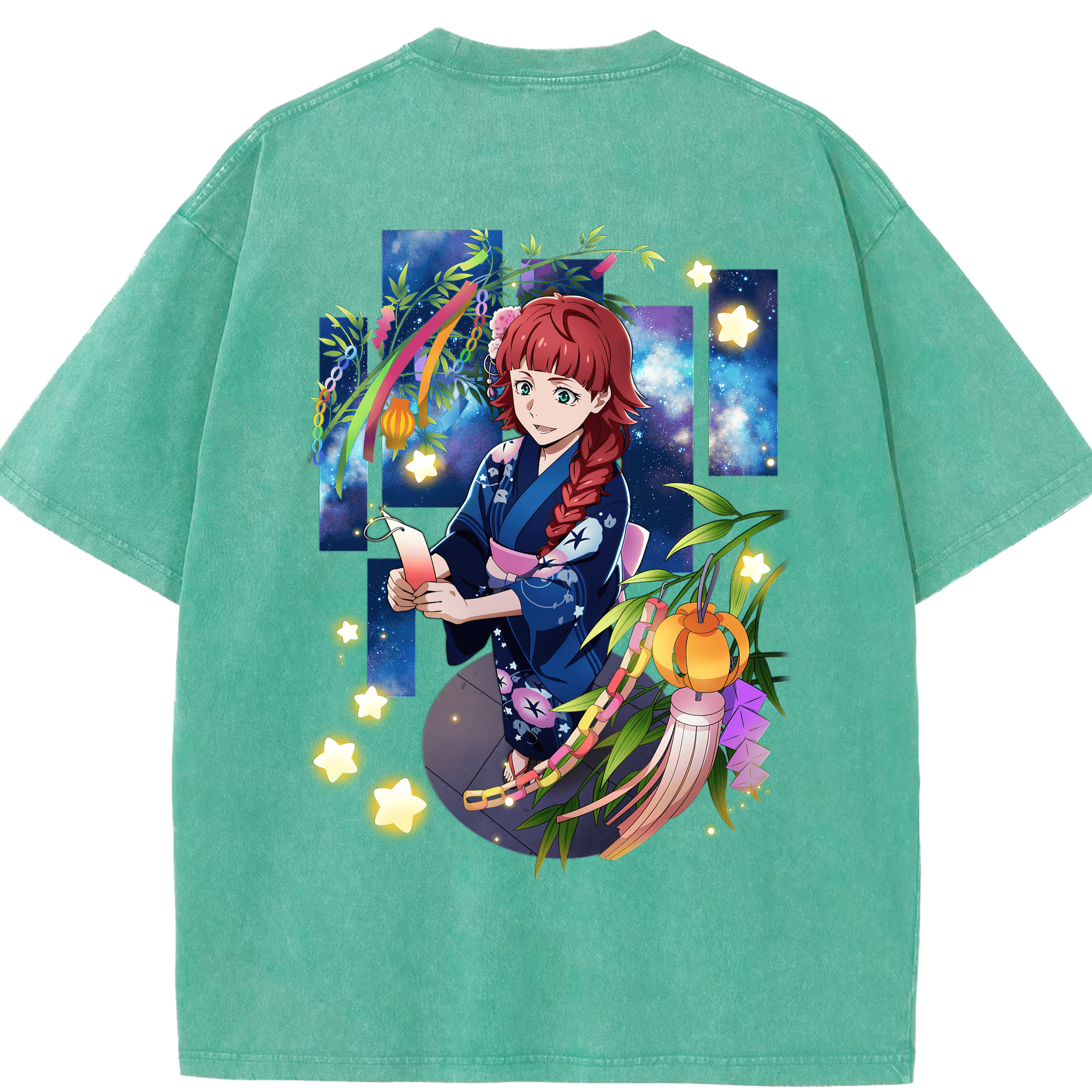 （画像用） 文豪ストレイドッグス Bungo Stray Dogs 綿100% ヴィンテージ風 半袖Tシャツ（背面プリント）